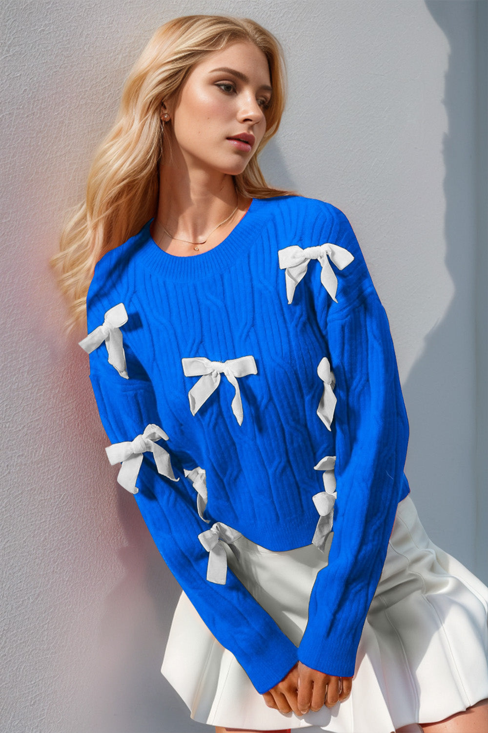 Double Take Bow Sweater