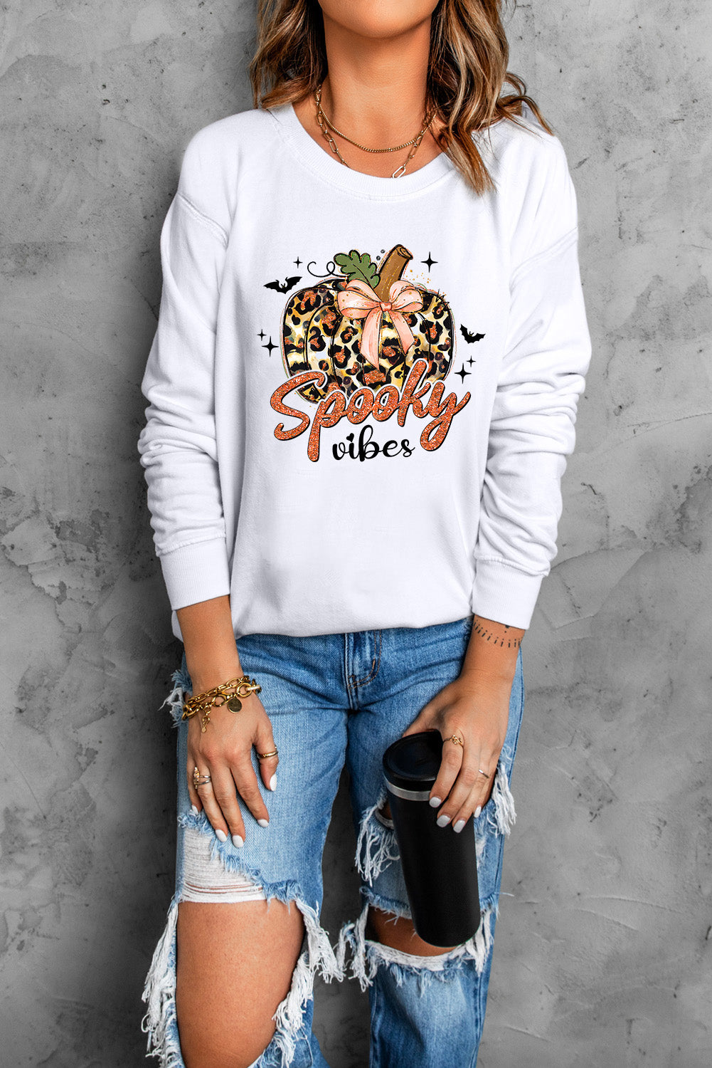 Spooky Vibes Long Sleeve Sweatshirt