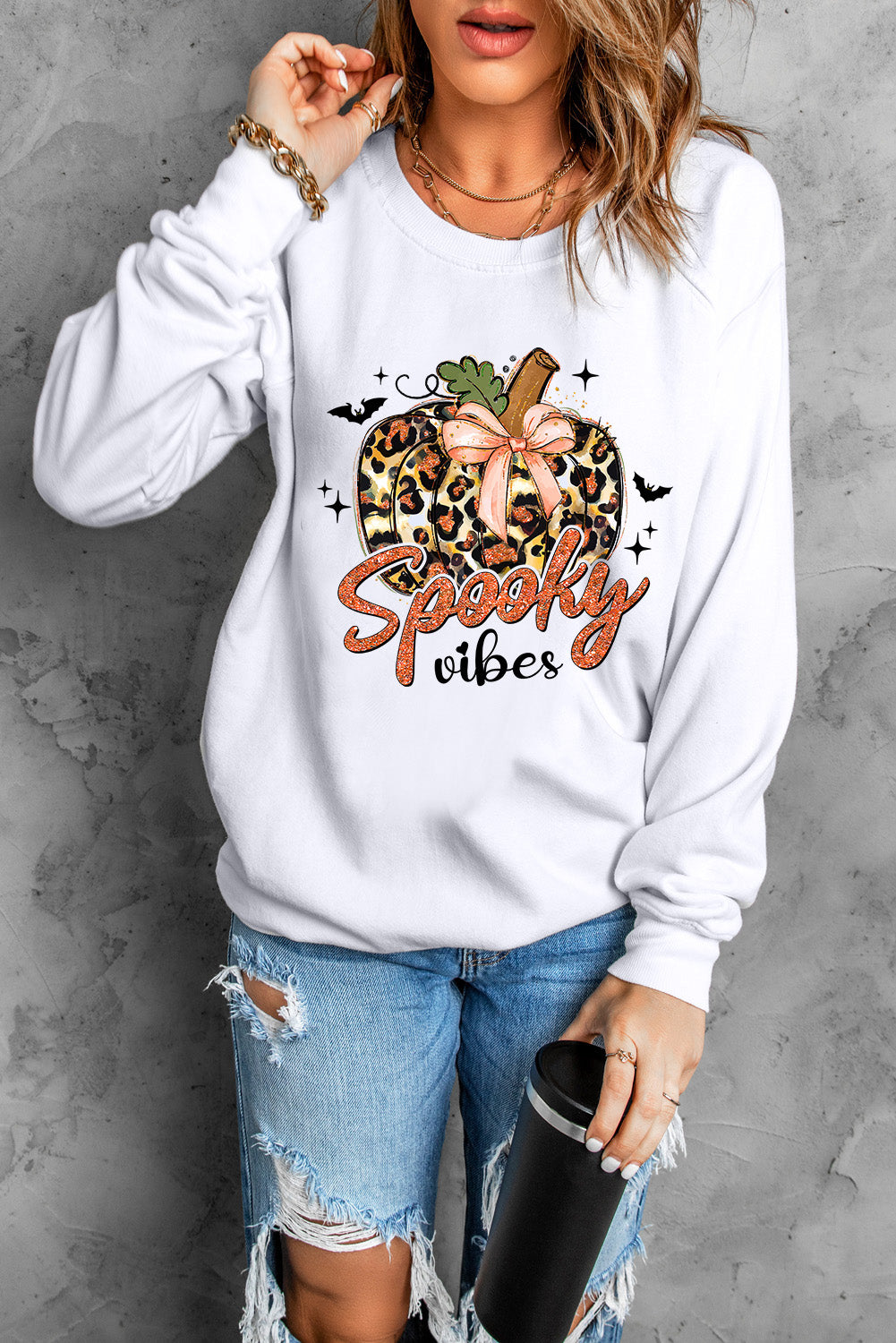 Spooky Vibes Long Sleeve Sweatshirt