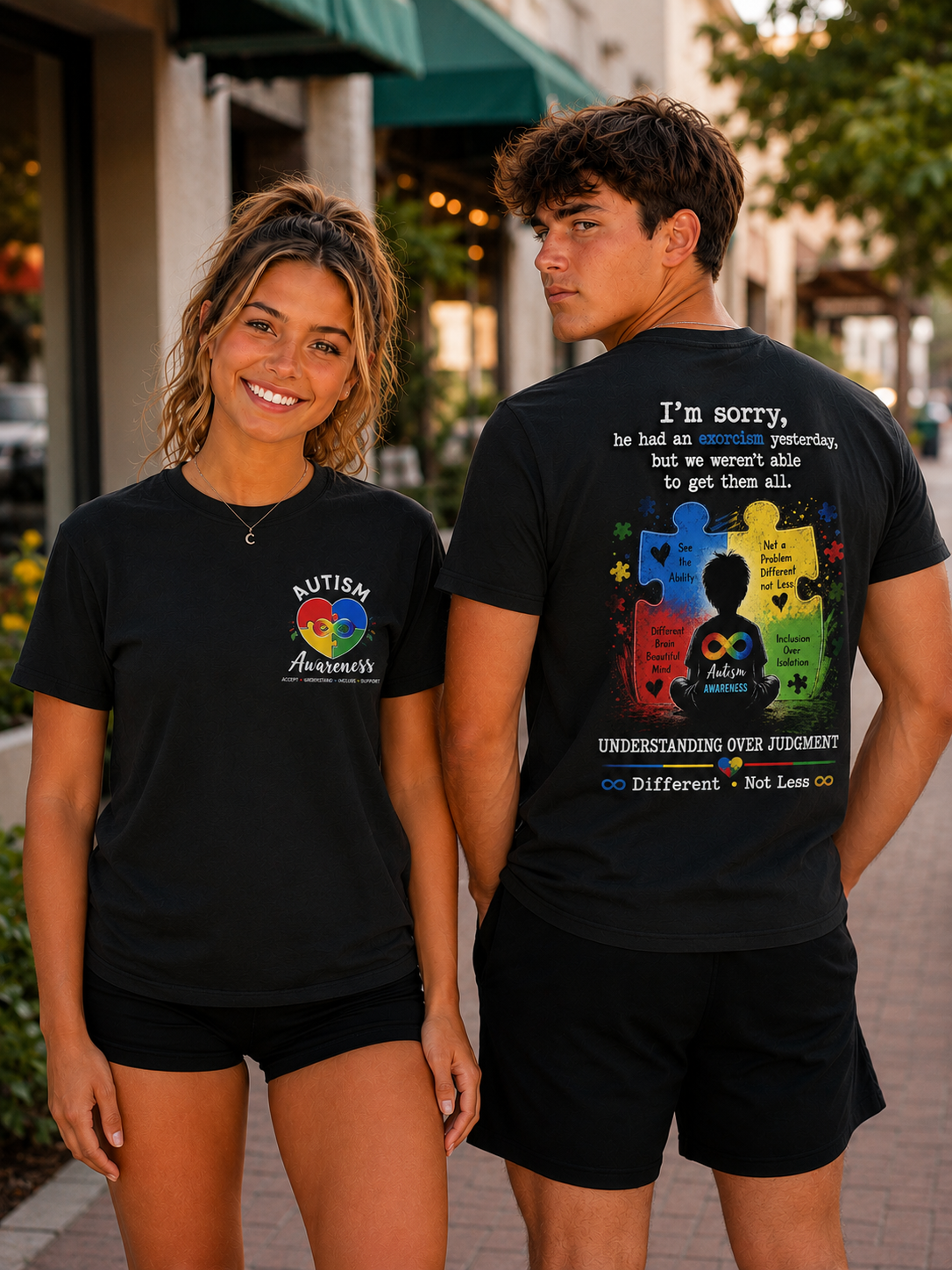 Understanding Over Judgment Autism Awareness Tee