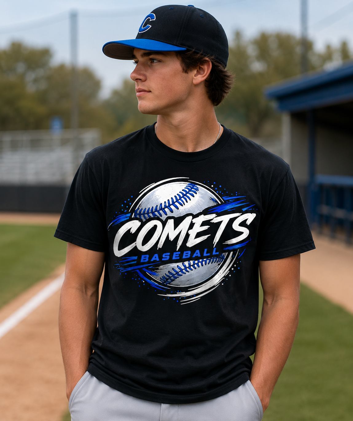 Comets Diamond Pride Tee