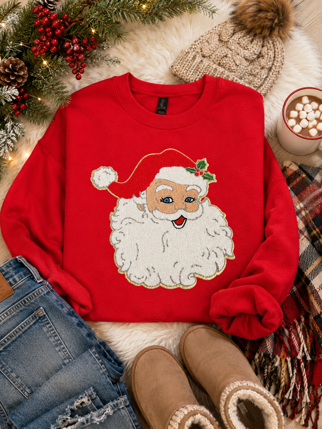 Santa’s Merry & Bright Sweatshirt