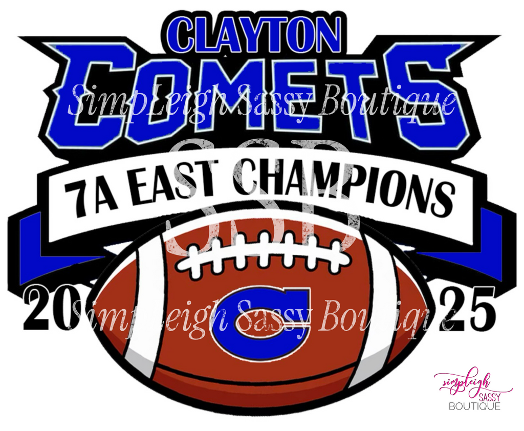 Clayton Comets 2025 Champions Crewneck Sweatshirt