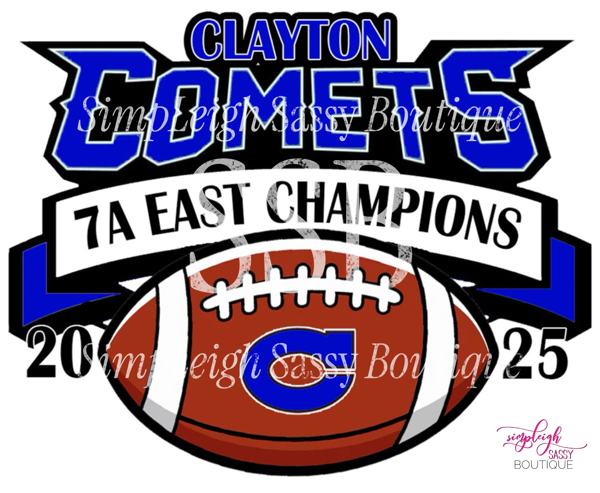 Clayton Comets 2025 Champions Crewneck Sweatshirt