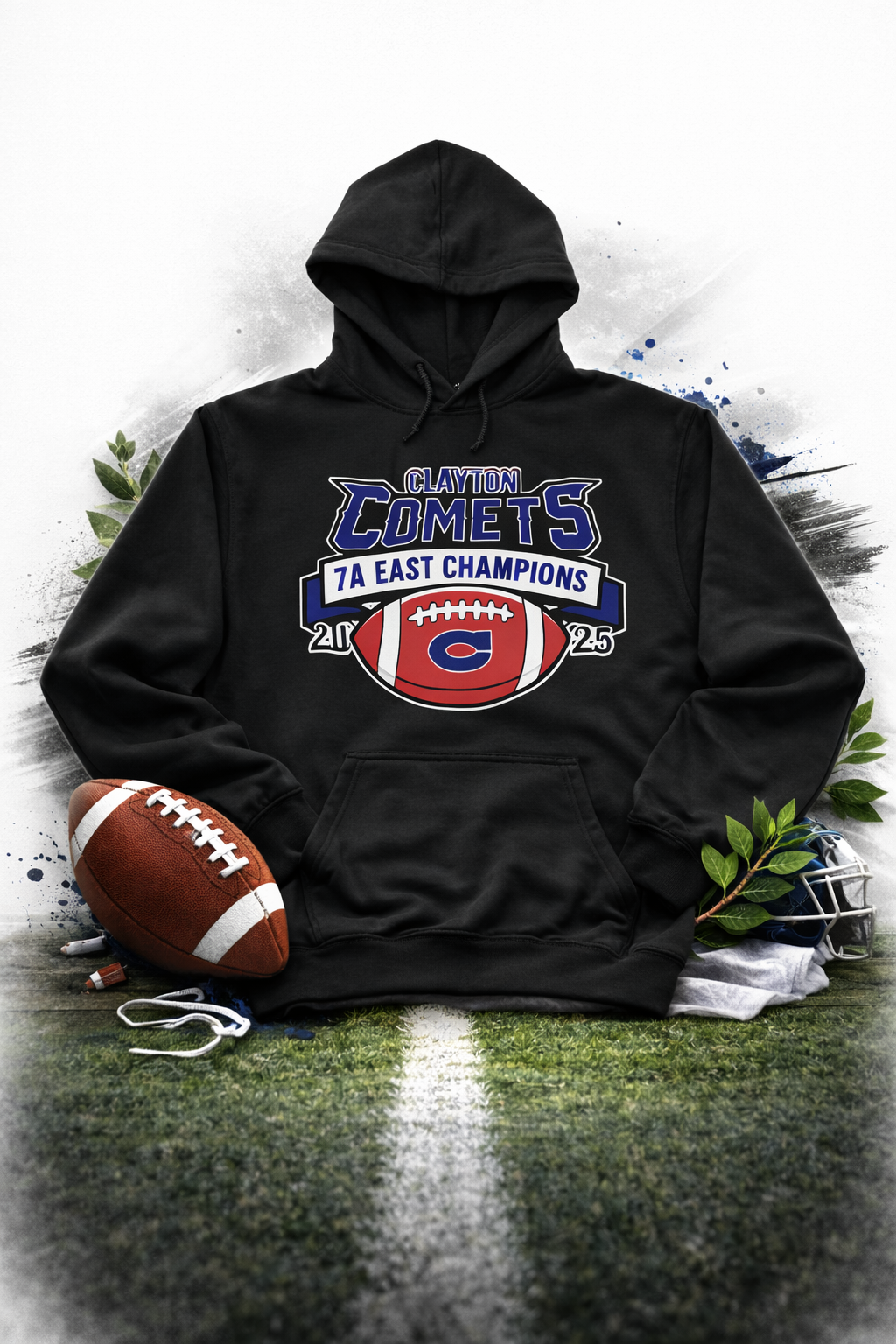 Clayton Comets 2025 Champions Hoodie