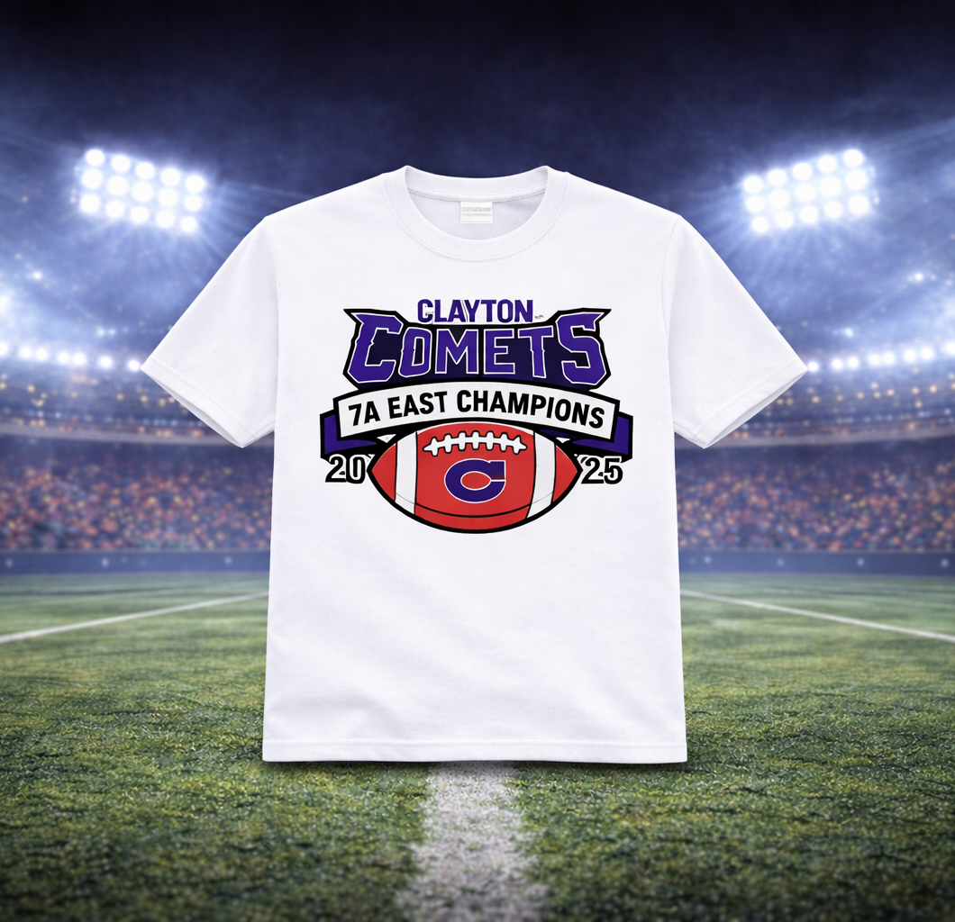 Clayton Comets 2025 Champions T-Shirt
