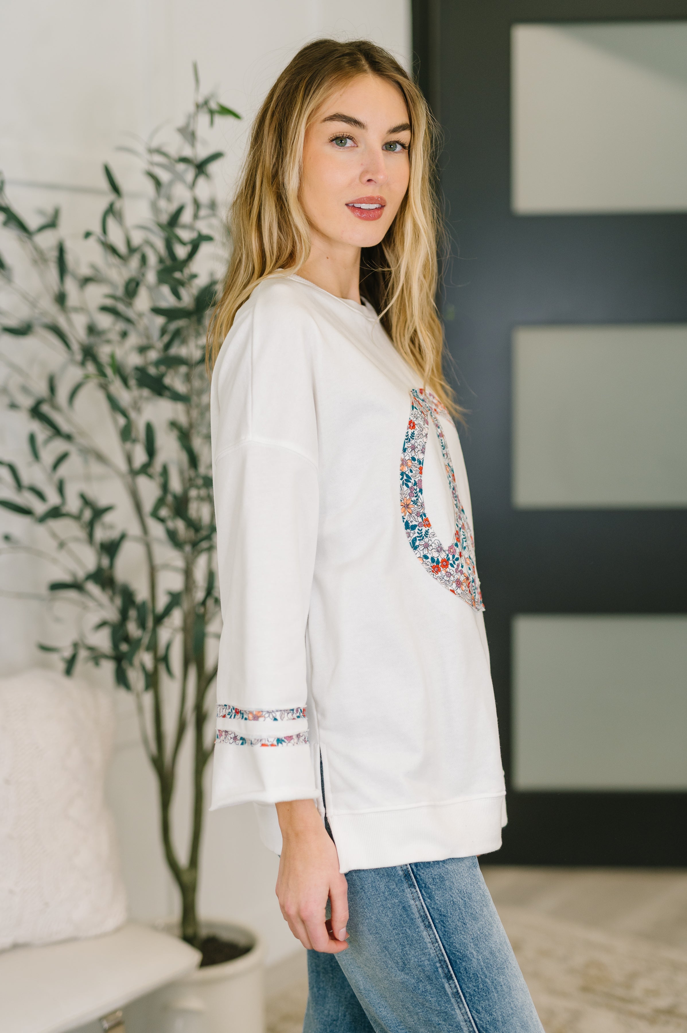 Peace, Love, and Flowers Top