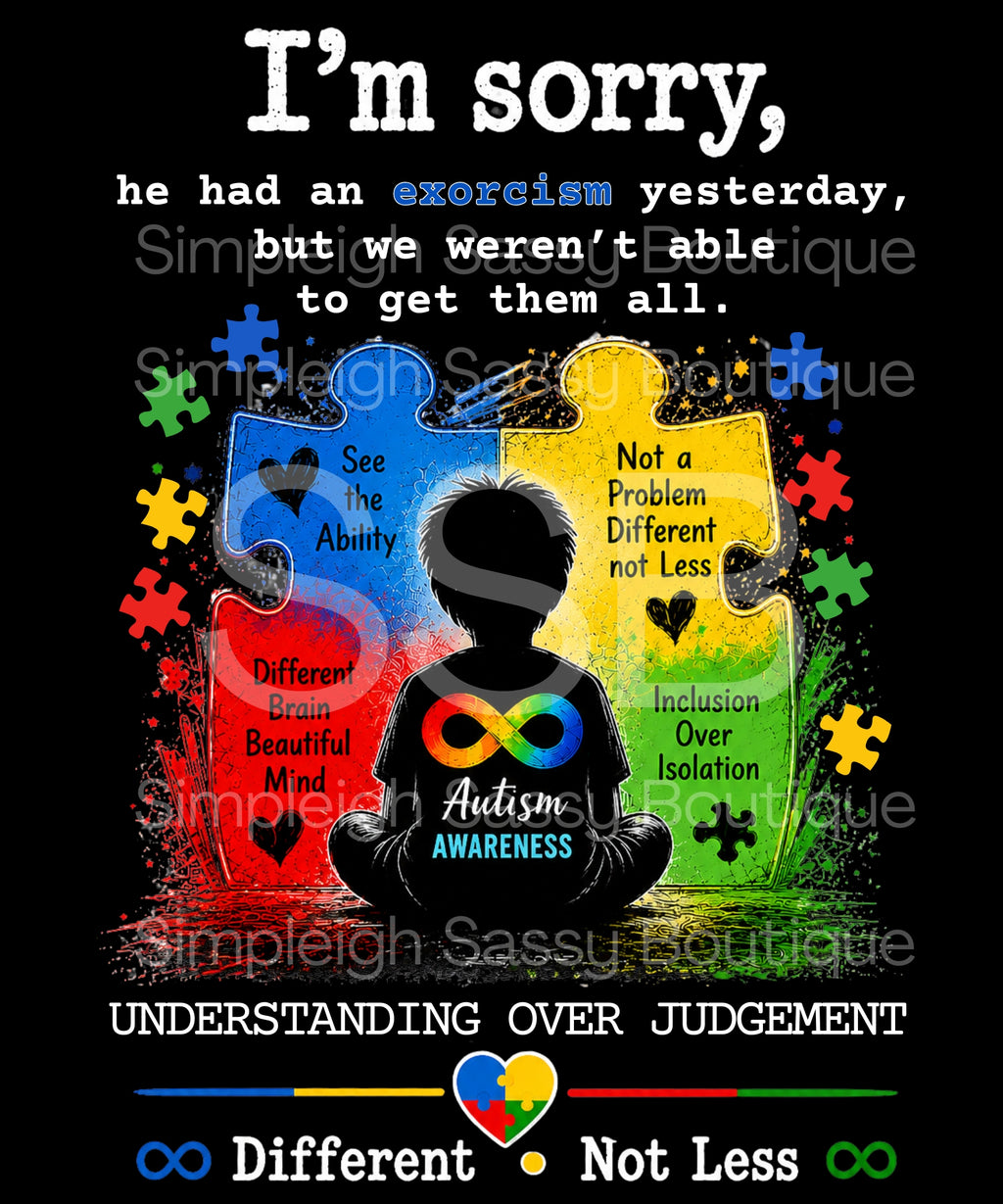 Understanding Over Judgment Autism Awareness Tee