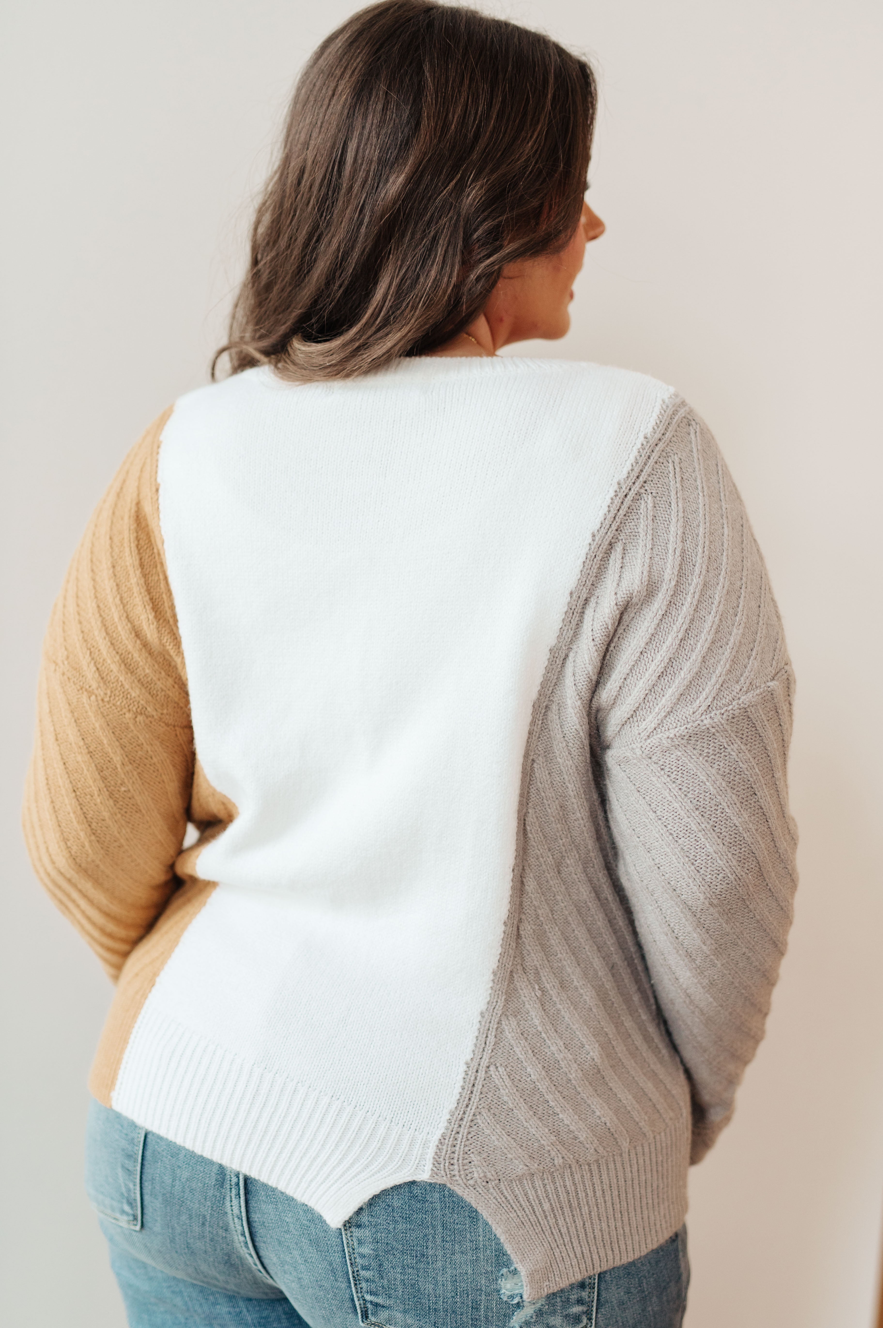 This and That Color Block Sweater