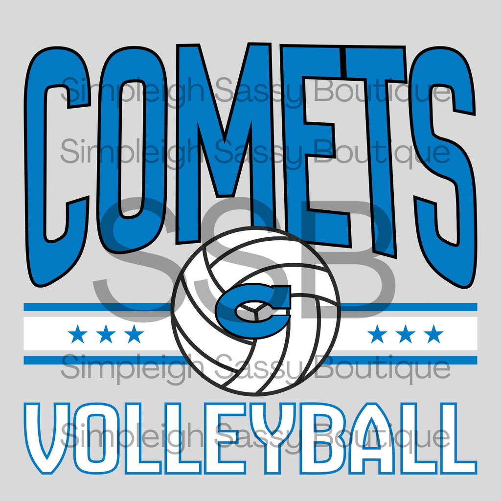 Comets Dig • Set • Spike Tee