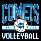 Comets Dig • Set • Spike Tee