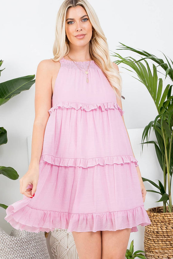 Rosé All Day Baby Doll Dress