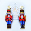 Christmas Nutcracker Earrings - Red