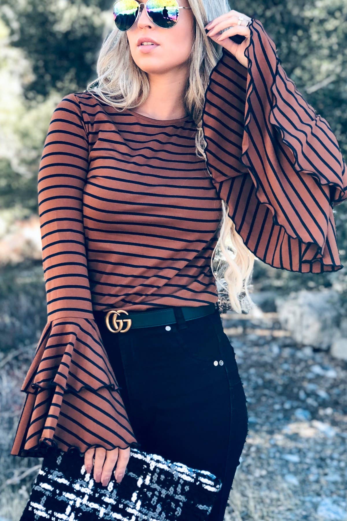 A Touch of Sass Double Bell Top