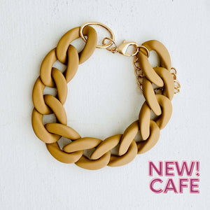 Boho Chunky Chain Link Bracelet | Cafe