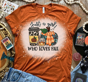 Just A Girl Who Loves Fall Graphic Tee