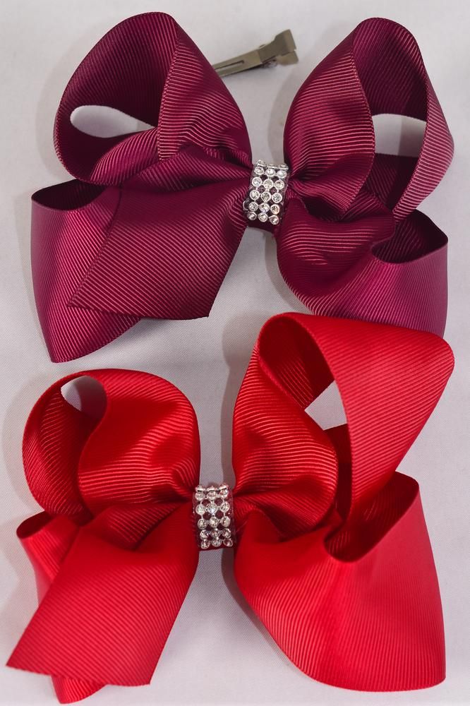 Jumbo Scarlet Hair Bows