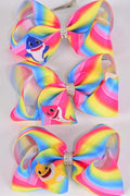 Jumbo Rainbow Tiedye Shark Hair Bow