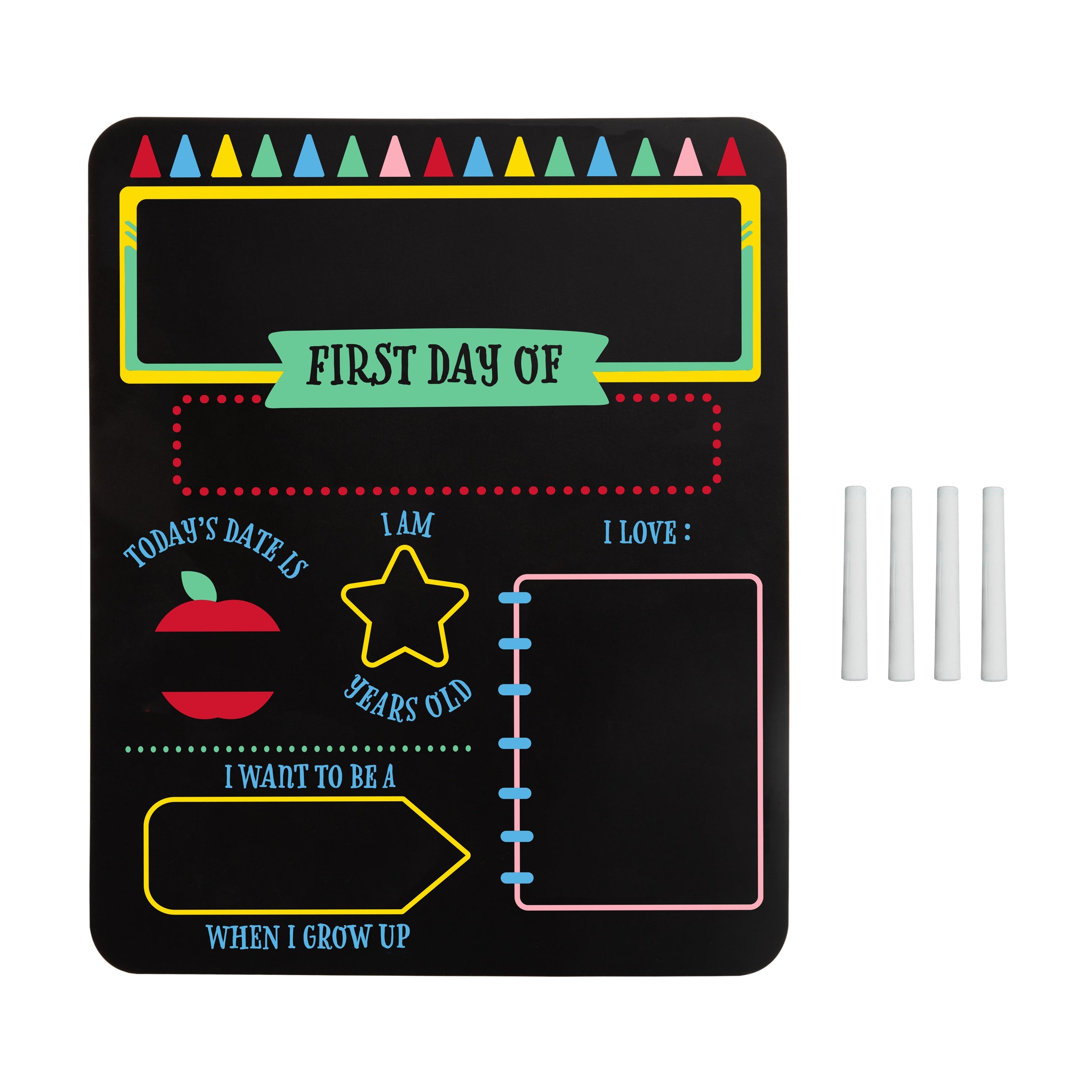 First and Last Day of School Reversible Chalkboard