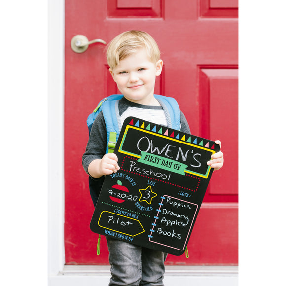 First and Last Day of School Reversible Chalkboard