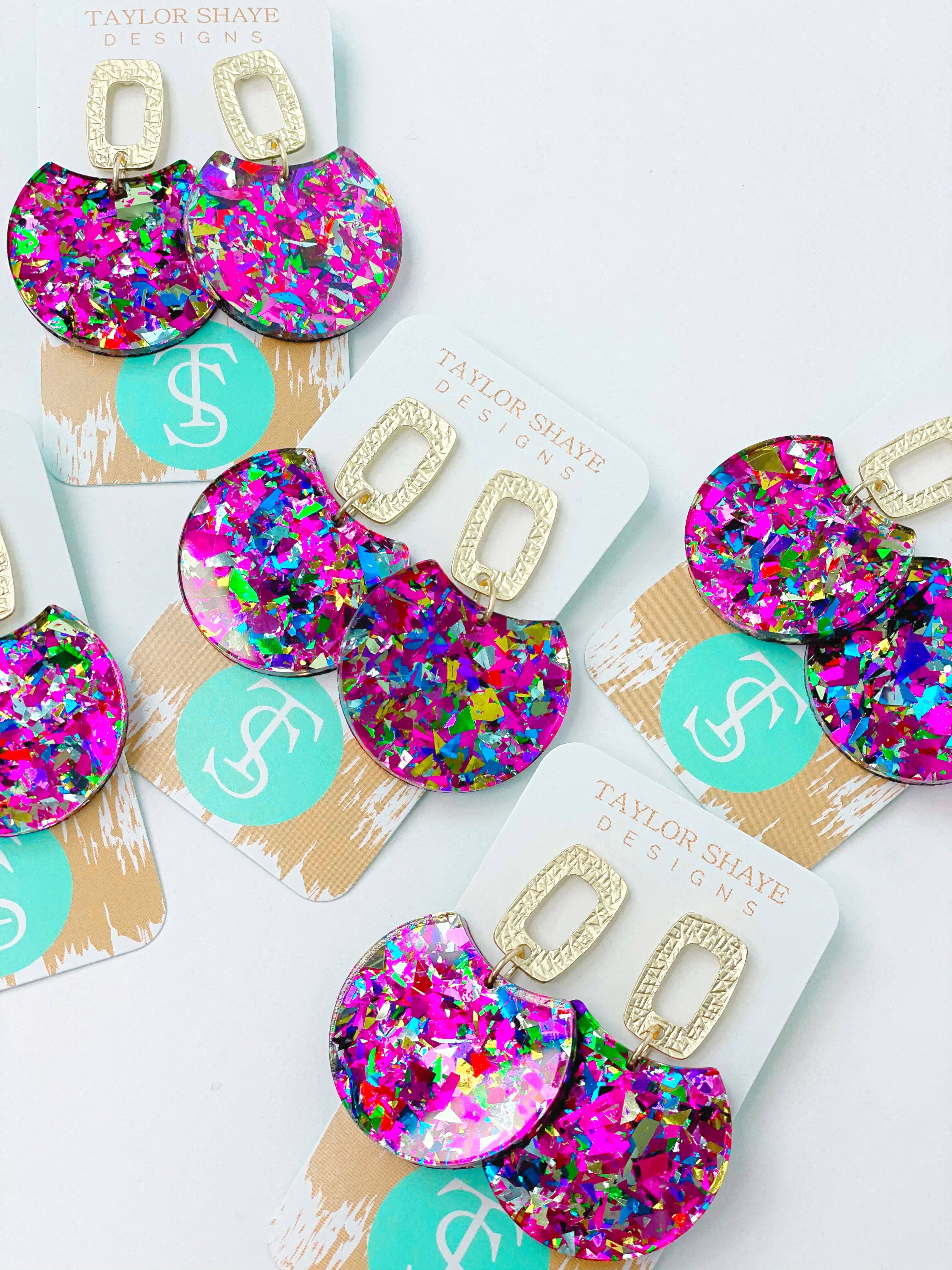 Acrylic Unicorn Drops Earrings