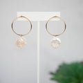 Freshwater Pearl Coin Dangle Earring