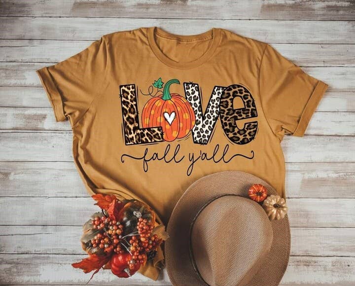 Love Fall Y'all Graphic Tee