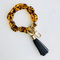 Chain Link Bangle Keychain - Tortoise
