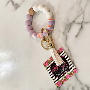 Silicone Wristlet Key Ring - Candy