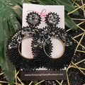 Seed Bead Circle Earrings