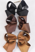 Jumbo Brown-tone Hair Bows