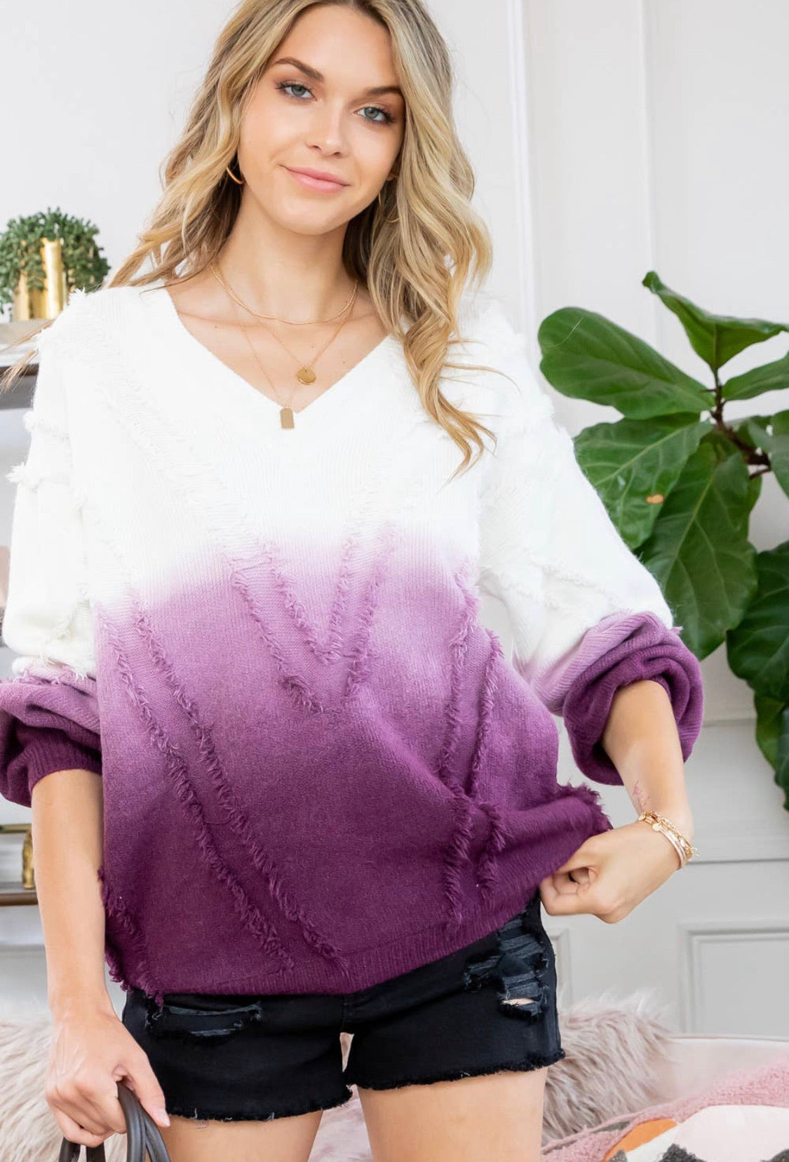 Royal Ombre Sweater