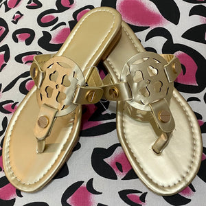 Gold Designer Inspired Sandals