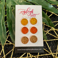 12mm Autumn Yellow/Orange/Toasted Marshmallow in Rose Gold